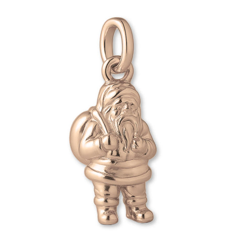 9ct Rose Gold - Classic Santa Claus Charm