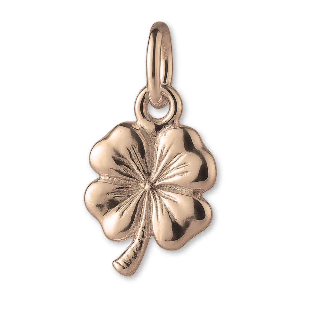 9ct Rose Gold - Classic Four-Leaf Clover Charm
