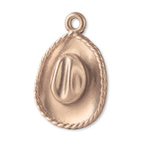 9ct Rose Gold - Western Cowboy Hat Charm