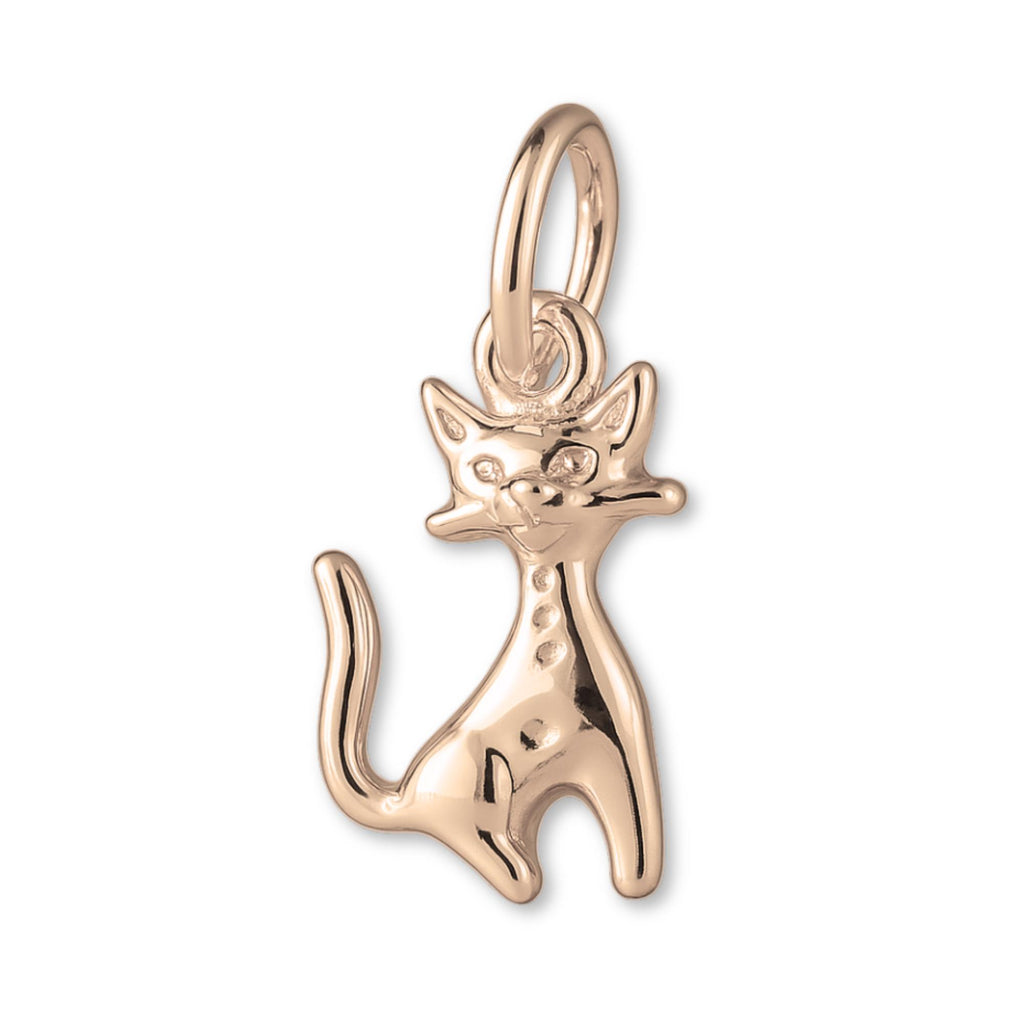 9ct Rose Gold - Atomic era Cat Charm