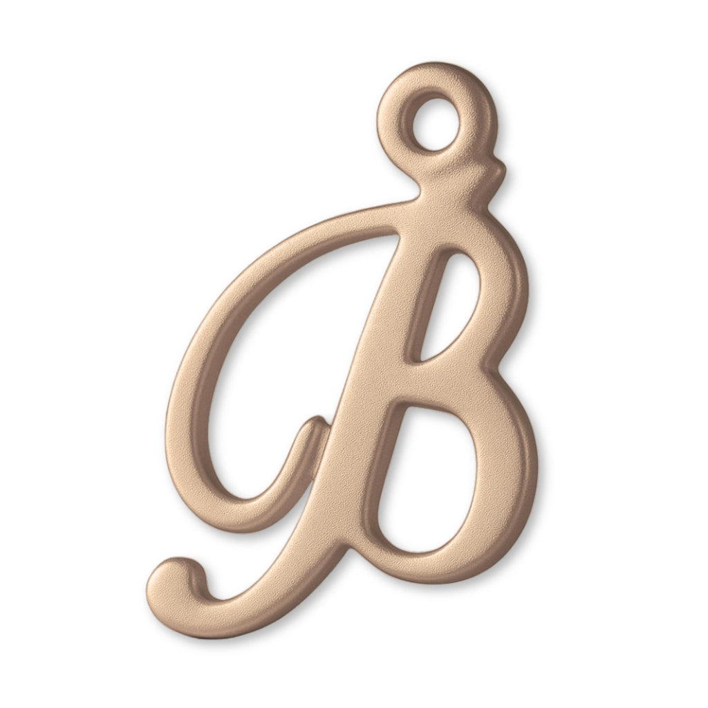 18ct Rose Gold - Cursive Letter Charm