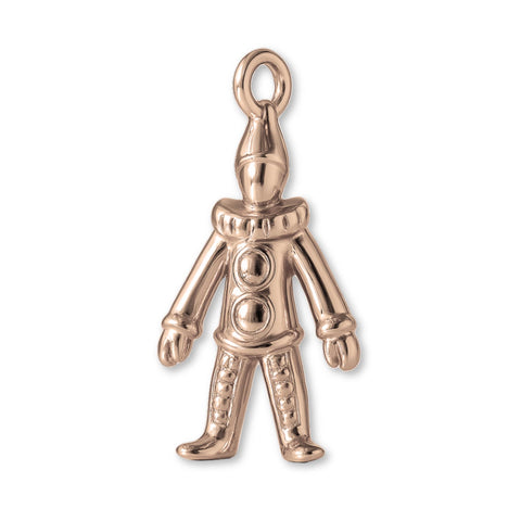 18ct Rose Gold - Circus Clown Charm
