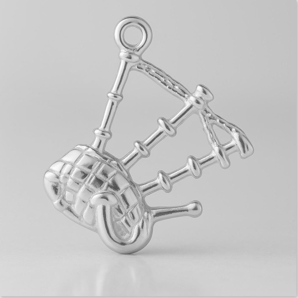 925 Sterling Silver - Scottish Bagpipes Charm
