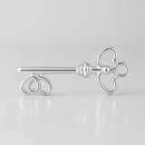 940 Argentium Silver - Lovers Key Charm