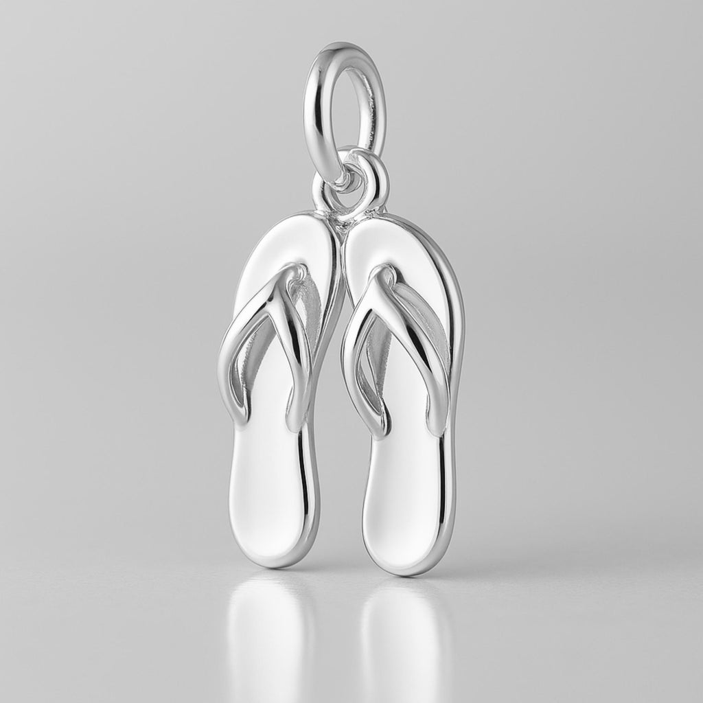 999 Pure Silver - Flip Flop Thong Pair Charm
