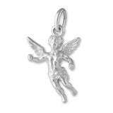 940 Argentium Silver - Flying Cherub Angel Charm