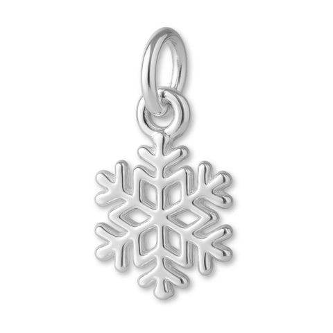 999 Pure Silver - Classic Snowflake Charm