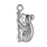 999 Pure Silver - Koala Hugging Tree Charm