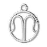 999 Pure Silver - Scorpio Zodiac Round Charm