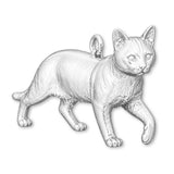 925 Sterling Silver - Bengal Cat Charm