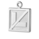 925 Sterling Silver - Lost L Plate Charm