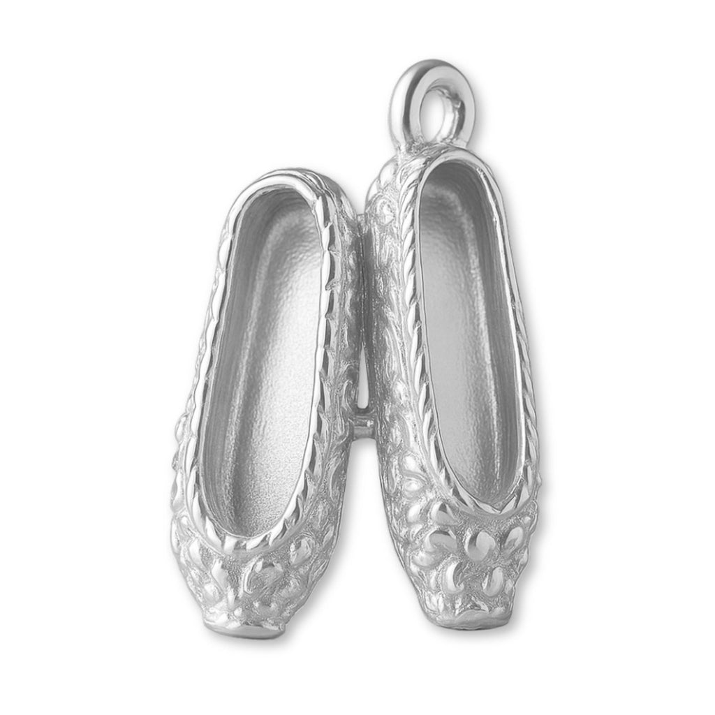 999 Pure Silver - Ornate Ballet Flats Charm