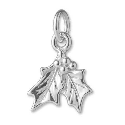 940 Argentium Silver - Christmas Mistletoe Charm