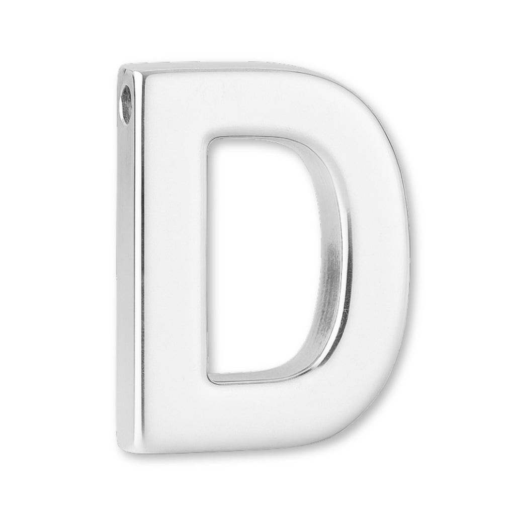 925 Sterling Silver - Block Letter Charm