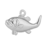 999 Pure Silver - Largemouth Bass Fish Charm