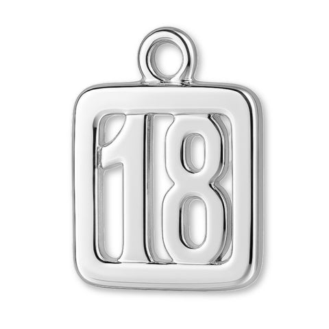 999 Pure Silver - 18 Pendant Charm