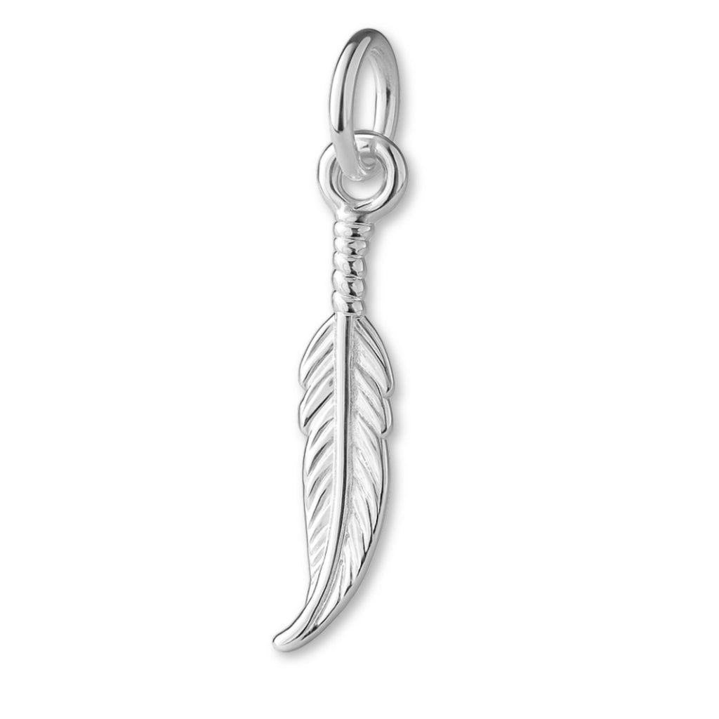 999 Pure Silver - Delicate Feather Charm