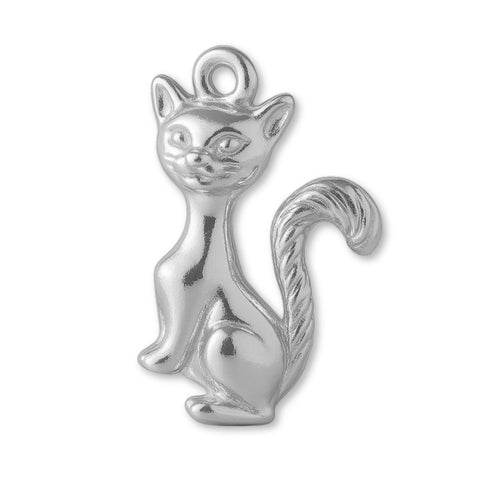 940 Argentium Silver - Siamese Cat Charm