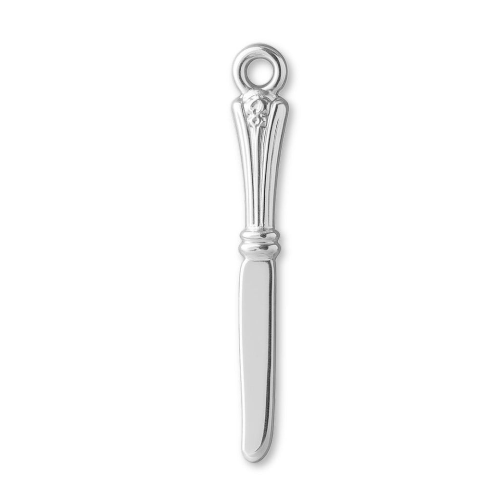 940 Argentium Silver - Ornate Butter Knife Charm