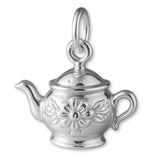 940 Argentium Silver - Ornate Teapot Charm