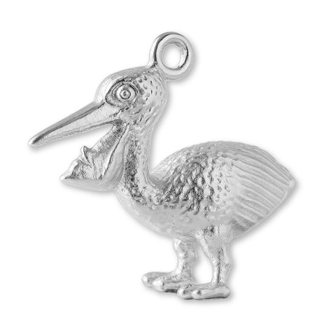 999 Pure Silver - Australian Pelican Charm
