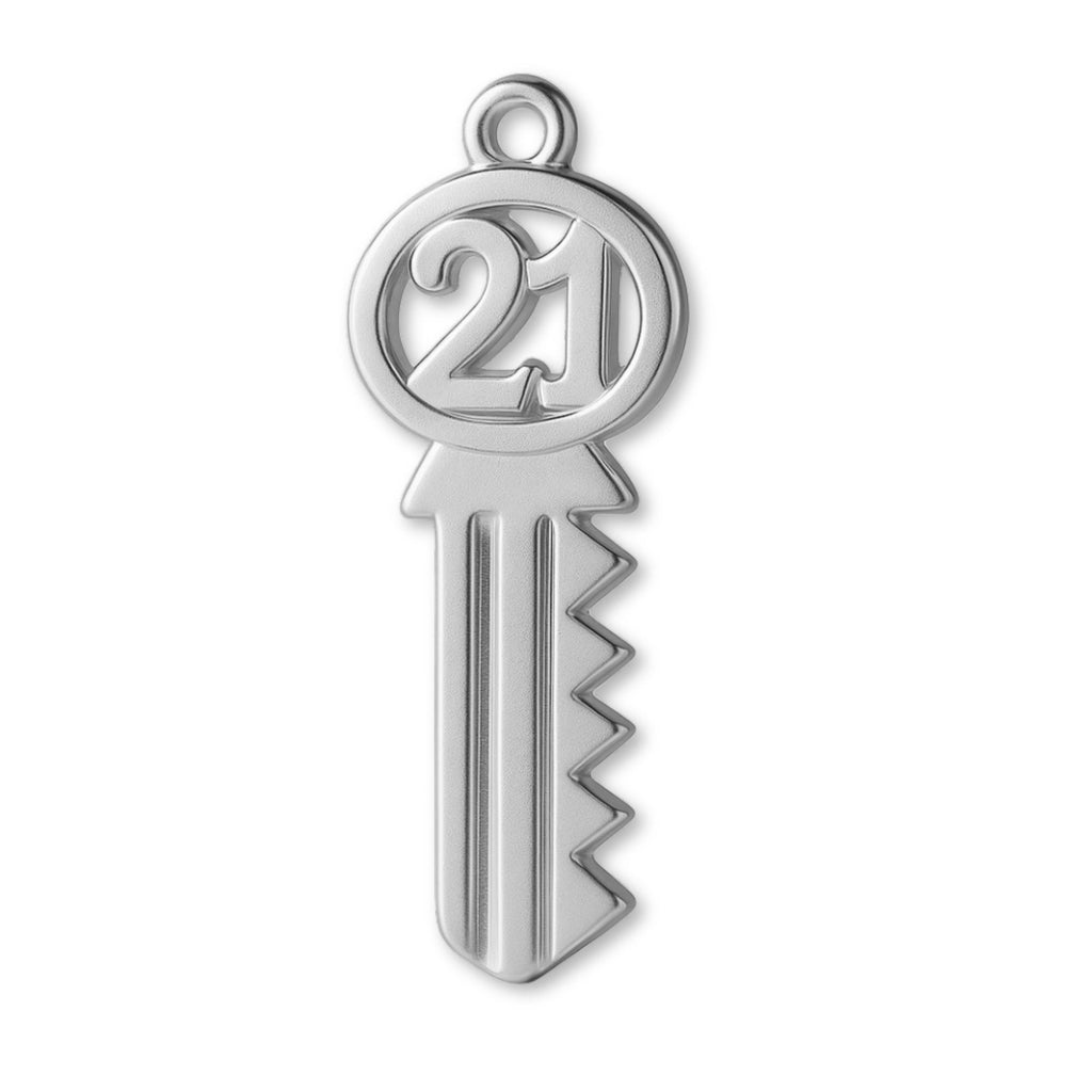 999 Pure Silver - Vintage 21 House Key Charm