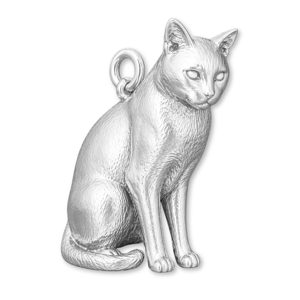 940 Argentium Silver - Chartreux Cat Charm