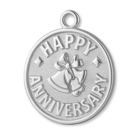 925 Sterling Silver - Happy Anniversary Amulet Charm