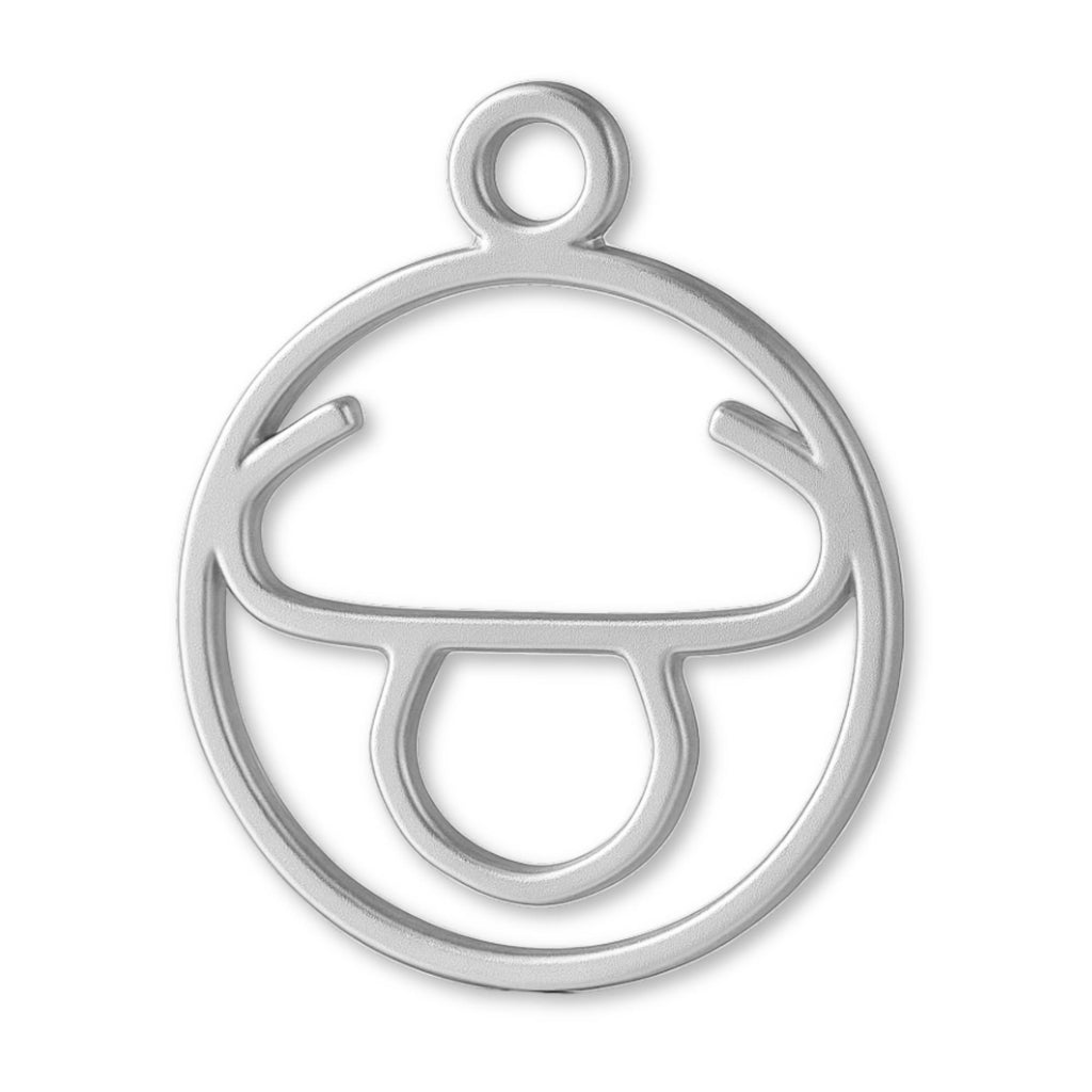 925 Sterling Silver - Taurus Zodiac Round Charm