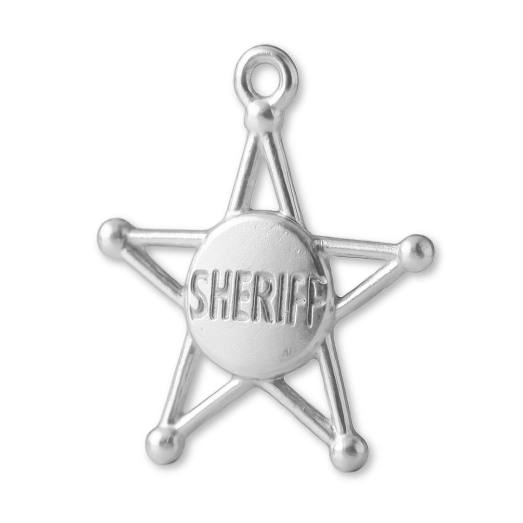 999 Pure Silver - Sheriff Star Charm