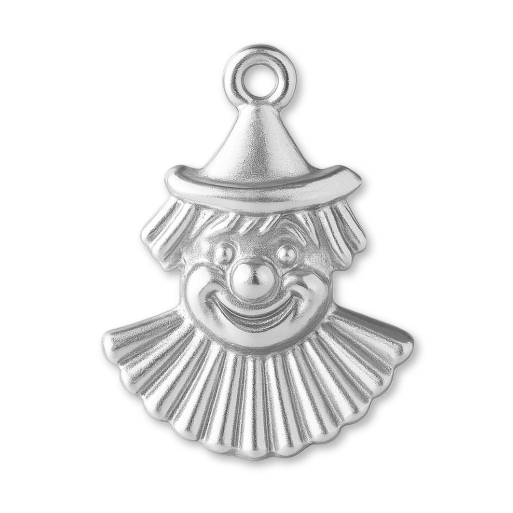 940 Argentium Silver - Carnival Clown Charm