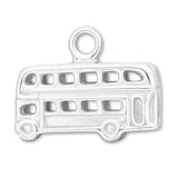 940 Argentium Silver - Double Decker Bus Charm