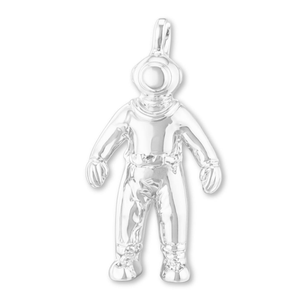 925 Sterling Silver - Vintage Diver Charm