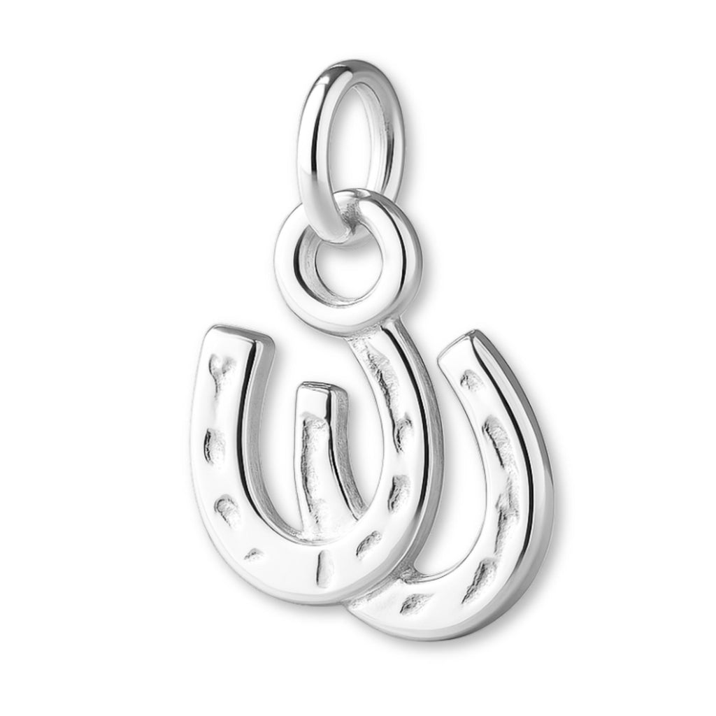 999 Pure Silver - Double Horseshoe Charm