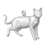 940 Argentium Silver - Savannah Cat Charm