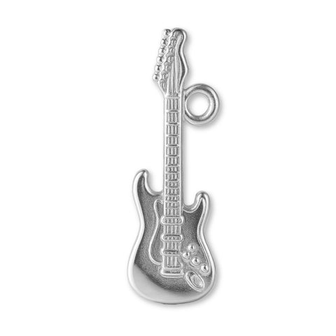999 Pure Silver - Tele Electric Guitar Charm