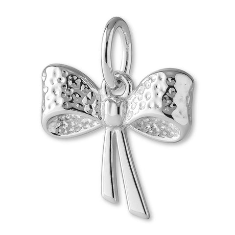 940 Argentium Silver - Open Ribbon Bow Charm