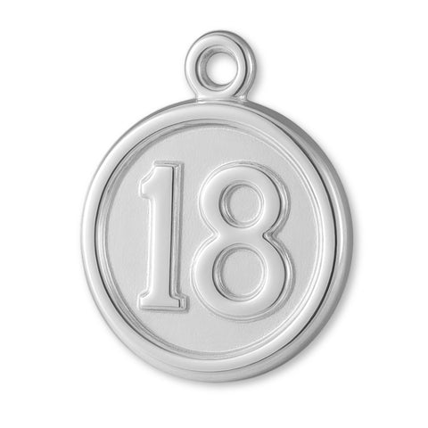999 Pure Silver - 18 Button Coin Charm