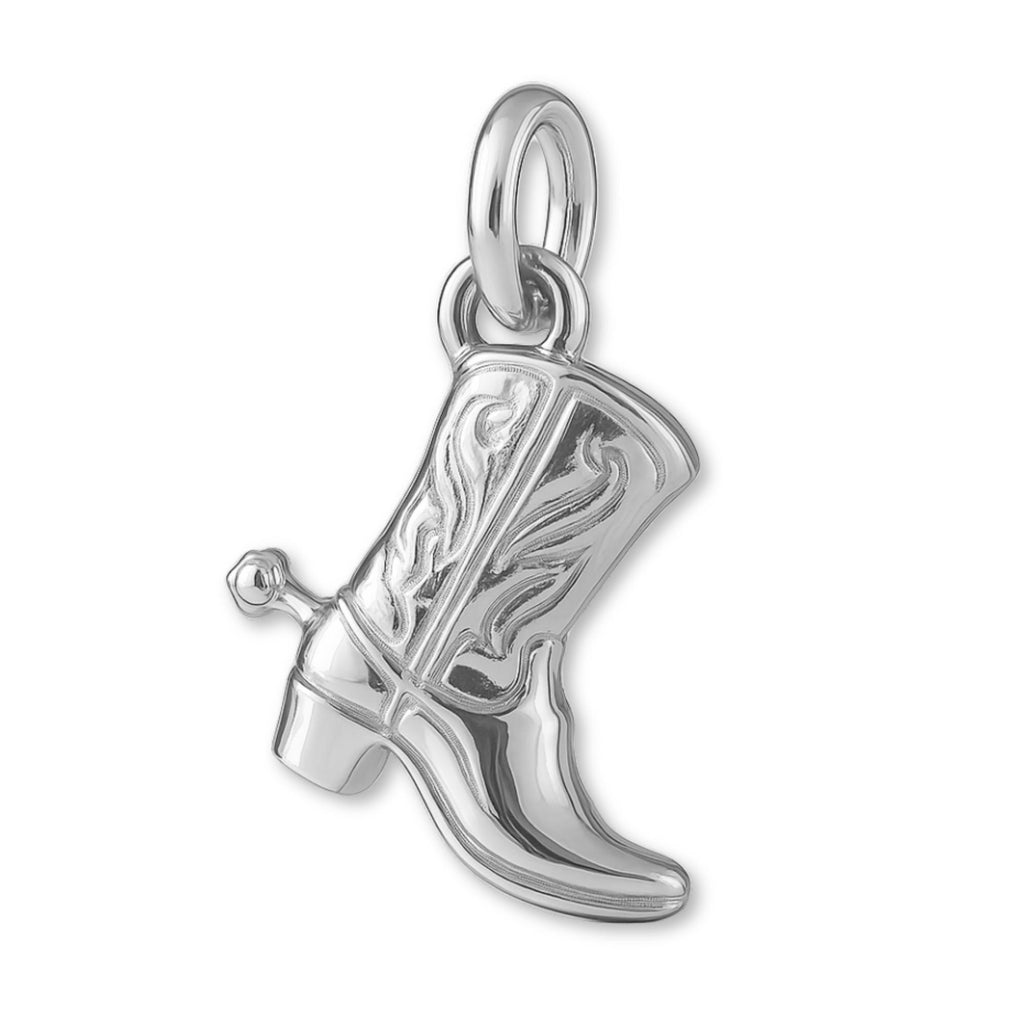 999 Pure Silver - Western Cowboy Boot Charm