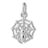 940 Argentium Silver - Spider Web Charm