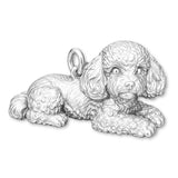 940 Argentium Silver - Poodle Dog Charm