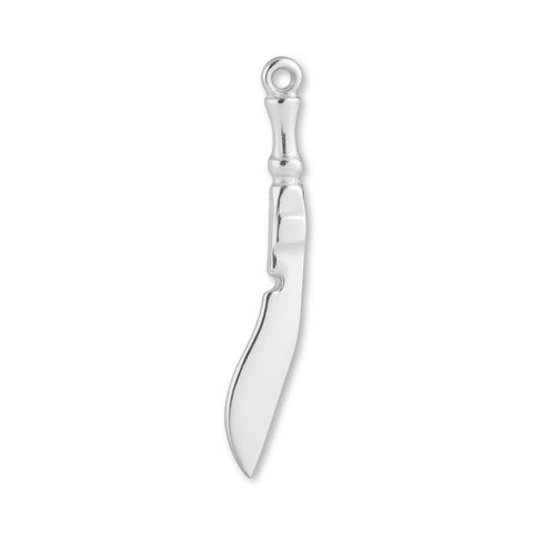 940 Argentium Silver - Kukri Knife Charm