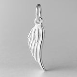 999 Pure Silver - Feathered Wing Charm