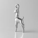 940 Argentium Silver - Silky Llama Charm