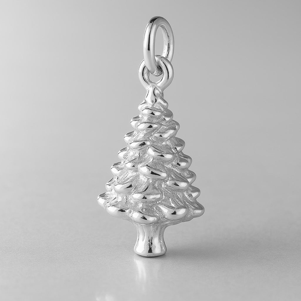 999 Pure Silver - Classic Christmas Tree Charm
