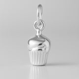 940 Argentium Silver - Mini Cupcake Charm