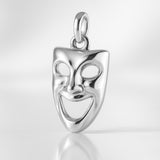 925 Sterling Silver - Classic Comedy Mask Charm