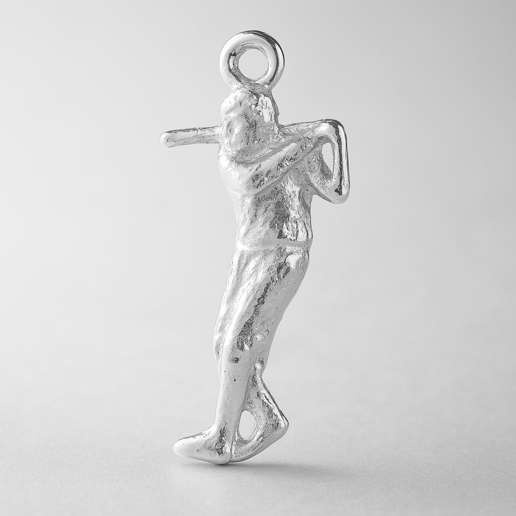 925 Sterling Silver - Baseball Batter Charm