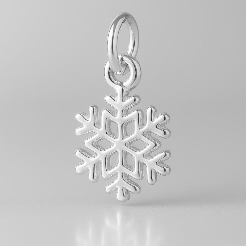 999 Pure Silver - Classic Snowflake Charm