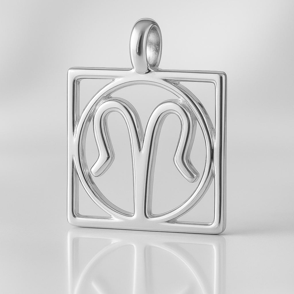 940 Argentium Silver - Scorpio Zodiac Square Charm